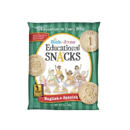 Dick And Jane English & Spanish Educational Snack Crackers 1 oz. Pouch, PK120 SC8803